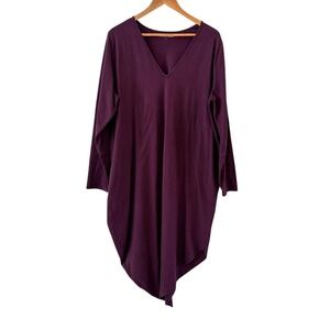 Universal Standard Trapeze Dress Womens M/18-20 Purple Edgy Asymmetric Lagenlook